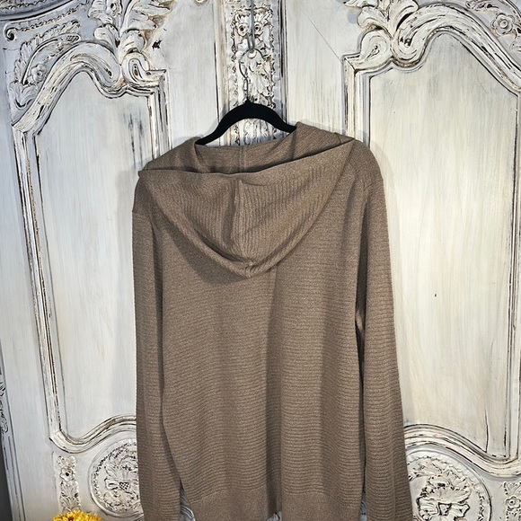 Banana Republic Supima Cotton Men's Tan Hoodie Sweater - Picture 7 of 8